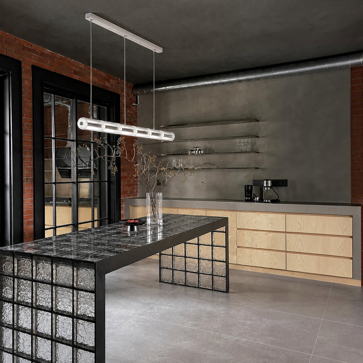 Lampara de colgar Vetro Ice line
