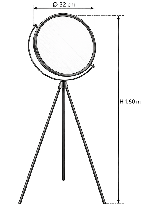 Lampara de piso Mold circle