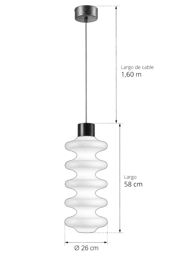Lampara de colgar Mold Ripple