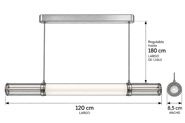 Lampara de colgar Axis Opal