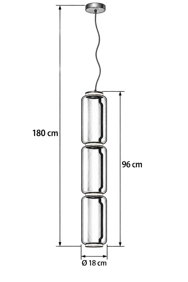 Lampara de colgar Vetro Bubble