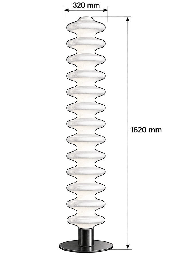 Lampara de pie Mold Ripple tall