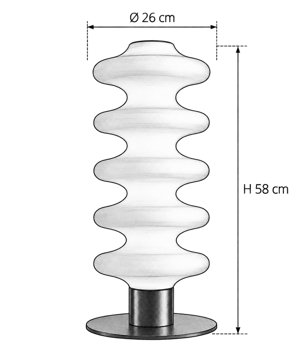 Lampara de pie Mold Ripple tiny