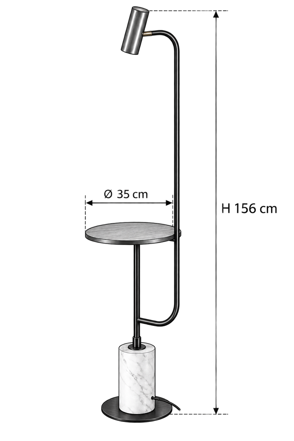 Lampara de piso Mold Table