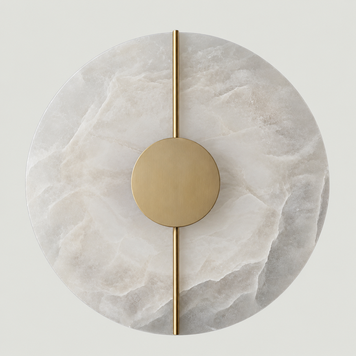 Lampara de pared Lithos circle símil mármol