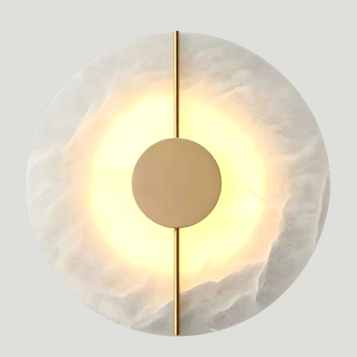 Lampara de pared Lithos circle símil mármol