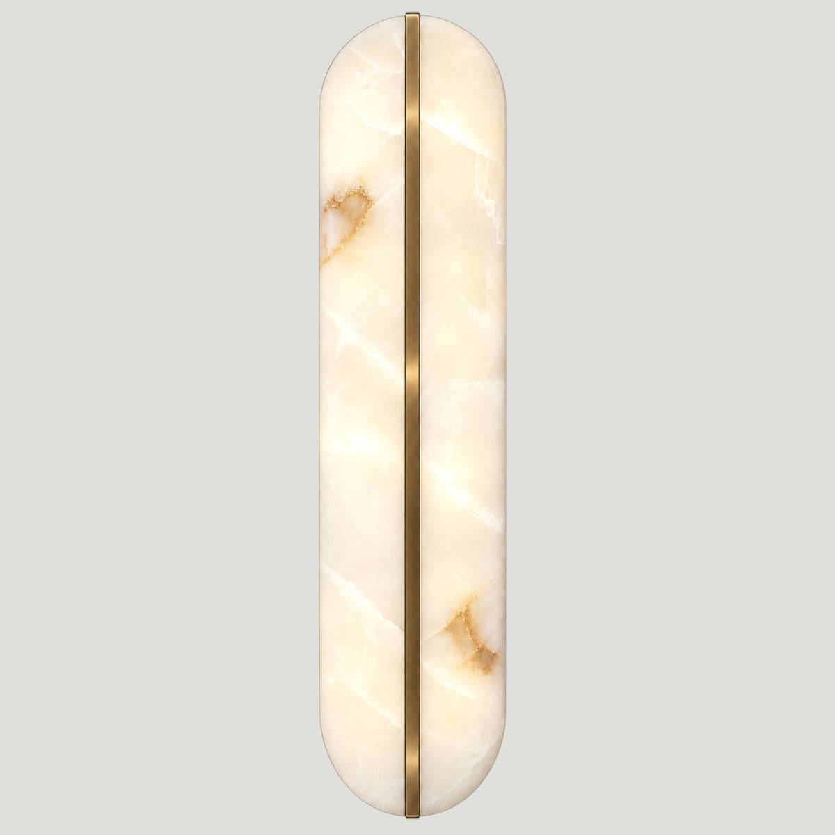 Lampara de pared Lithos oval stripe símil mármol