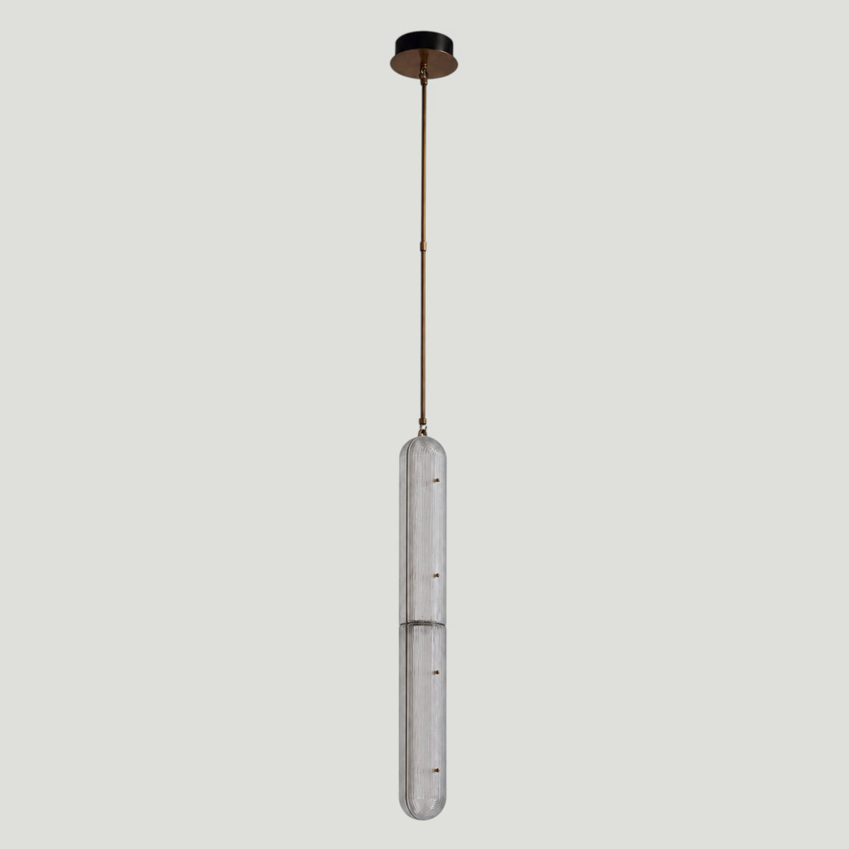 Lampara de colgar Vetro Ribbed Glass