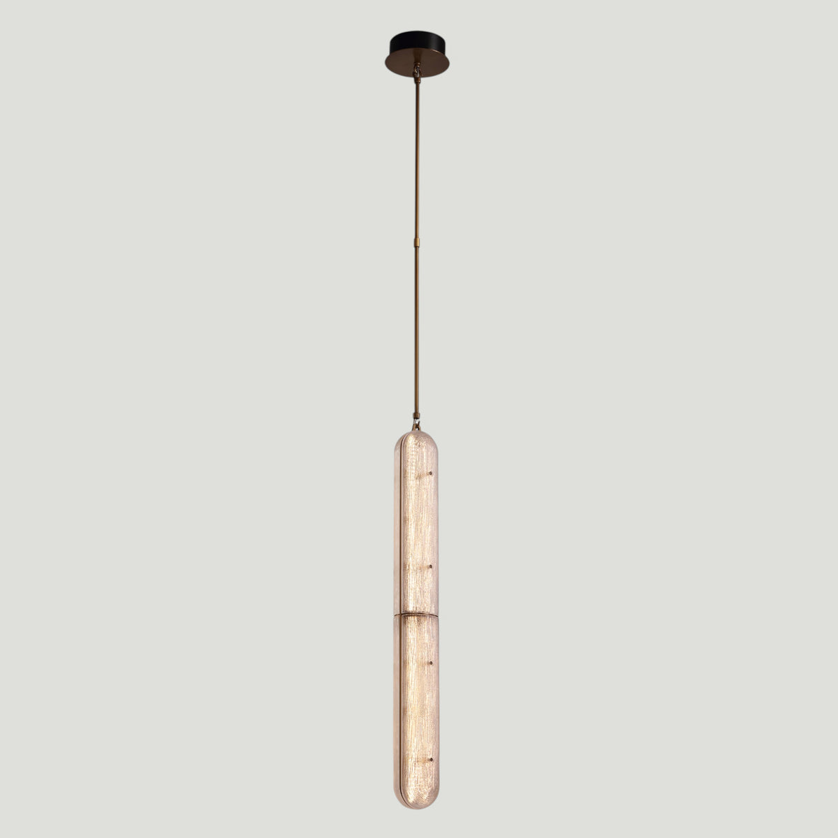 Lampara de colgar Vetro Ribbed Glass